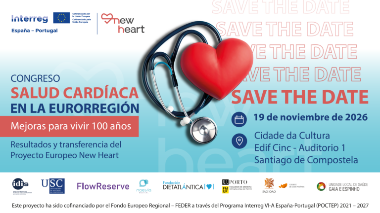Save the date | 19 de novembro: Congresso “Saúde cardíaca na eurorregião. Melhorias para viver 100 anos”